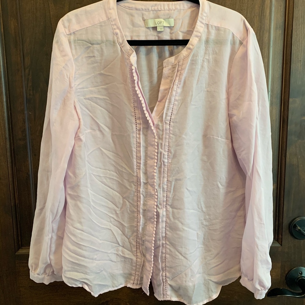Loft lavender blouse